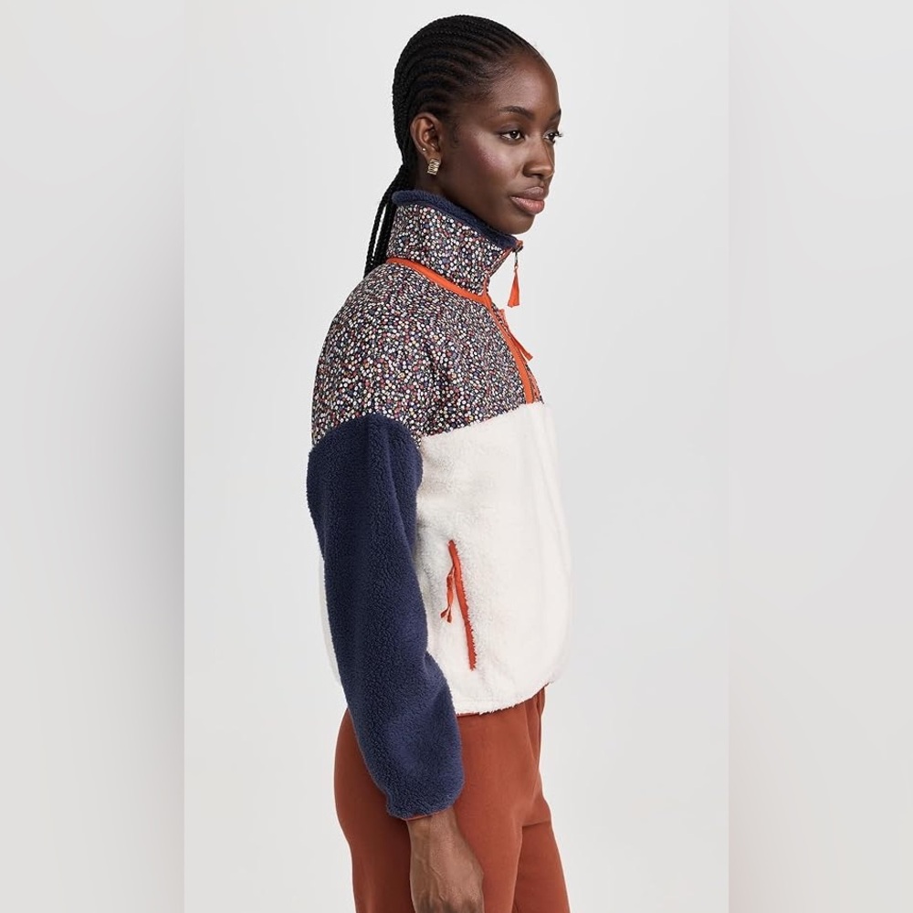 Women's Multicolor Fleece Jacket